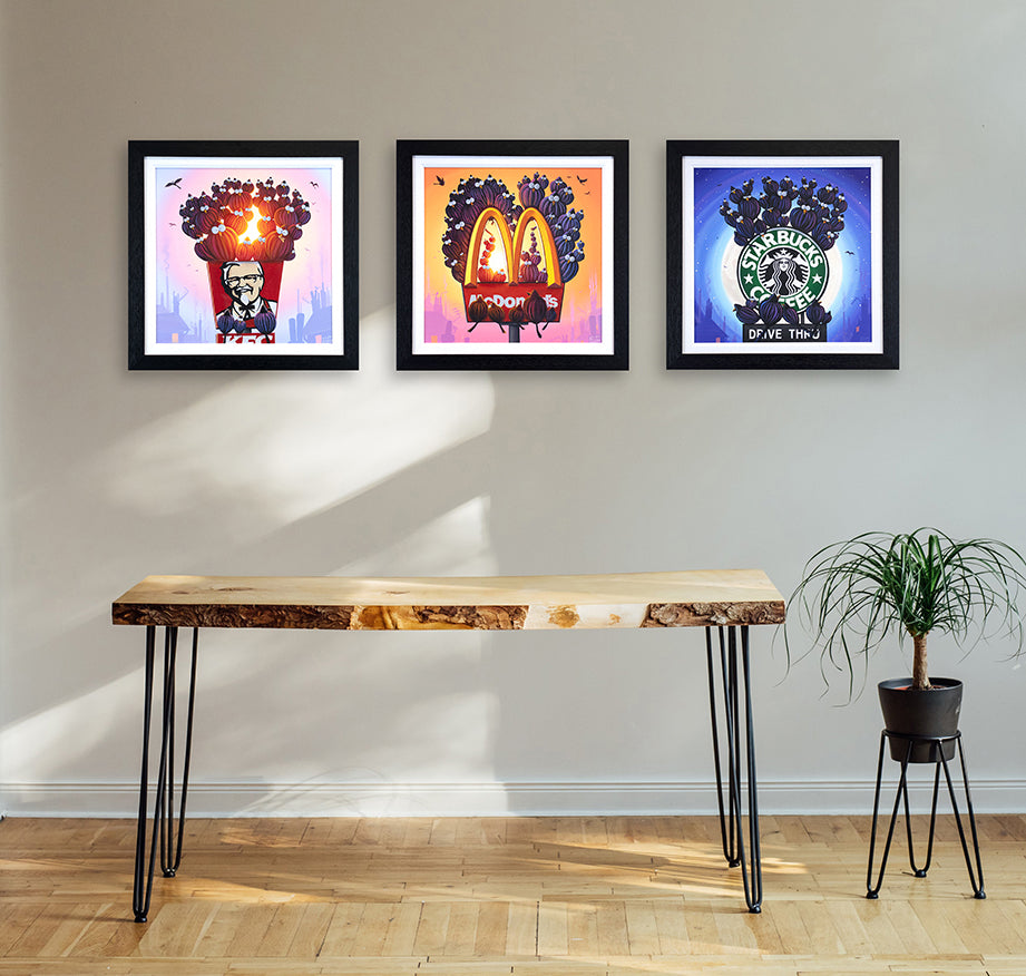 Derrick Fielding - '40 Piece Singer Bucket' - Bird Series - Framed Limited Editions