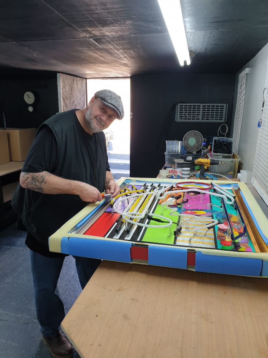 Courty - 'Mondrianeon' Composition I- Original Neon Artwork