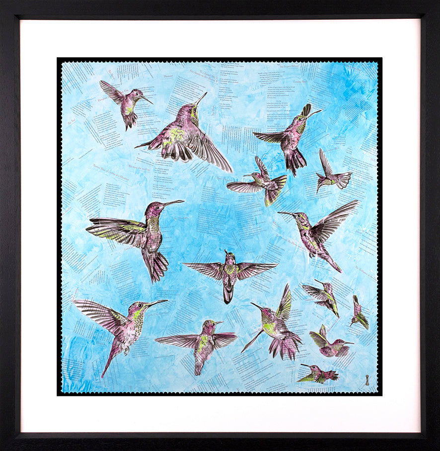 Chess - 'The Breeze- Hummingbirds' - Framed Limited Edition Print