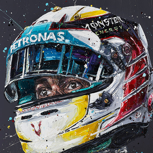 Paul Oz  "Lewis Abu Dhabi '14"- Framed Limited Edition (Print & Canvas)