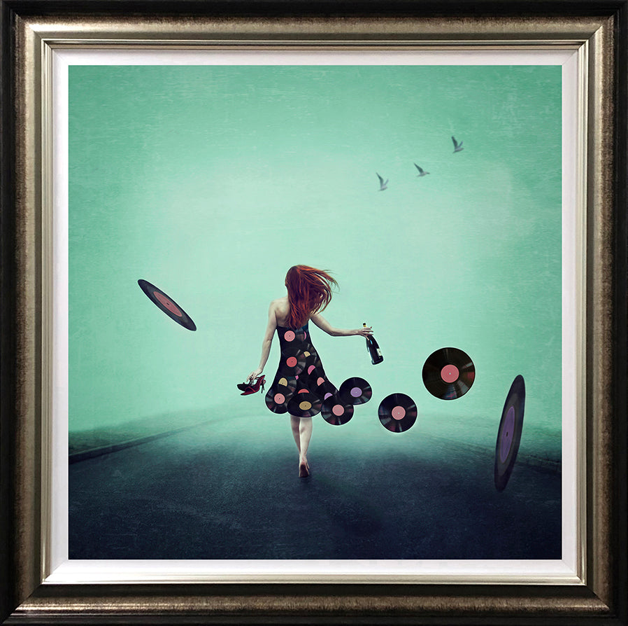 Michelle Mackie - 'Girl, Put Your Records On' - Framed Limited Edition Art