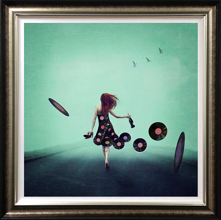 Michelle Mackie - 'Girl, Put Your Record On' - Framed Limited Edition Art