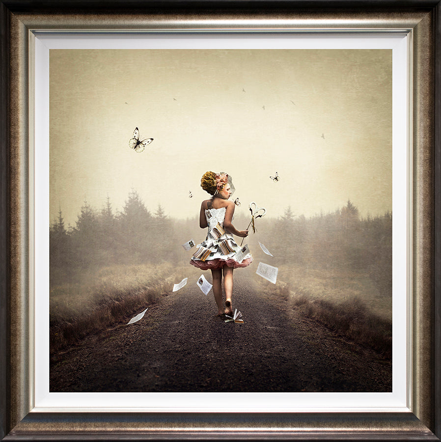 Michelle Mackie - 'Consumed In Pages' - Framed Limited Edition Art