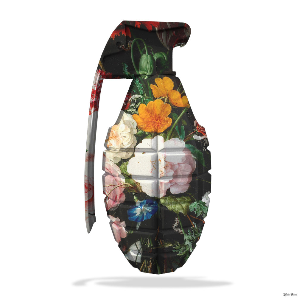 Monica Vincent - 'Floral Grenade' - Framed Limited Edition Print