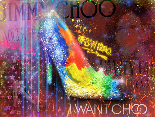 Neil Pengelly - 'I Want Choo - Jimmy Choo'- Framed Limited Edition Print