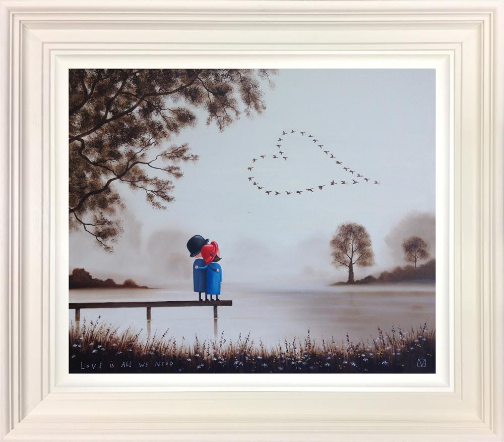 Michael Abrams - ' Love Is All You Need' - Framed Original Art