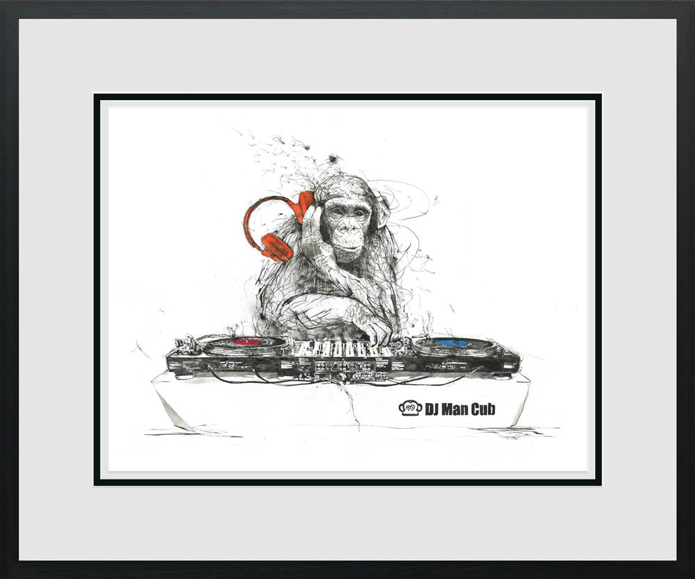 Scott Tetlow - ' DJ Man Club ' - Framed Limited Edition Print