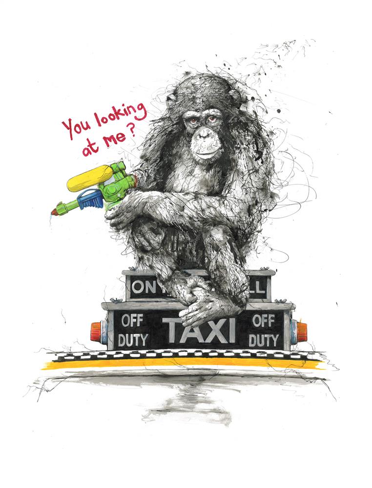 Scott Tetlow - ' You Looking At Me ' - Framed Limited Edition Print