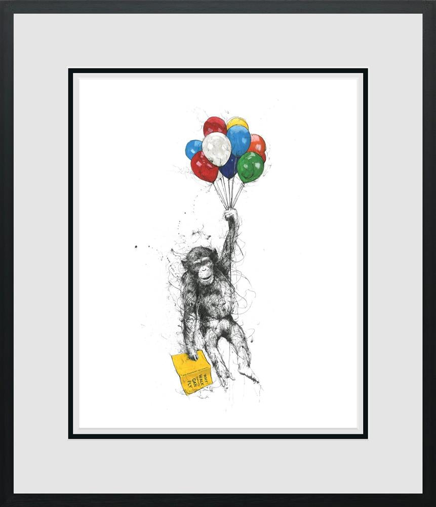 Scott Tetlow - ' Why Walk When You Can Fly' - Framed Limited Edition Print