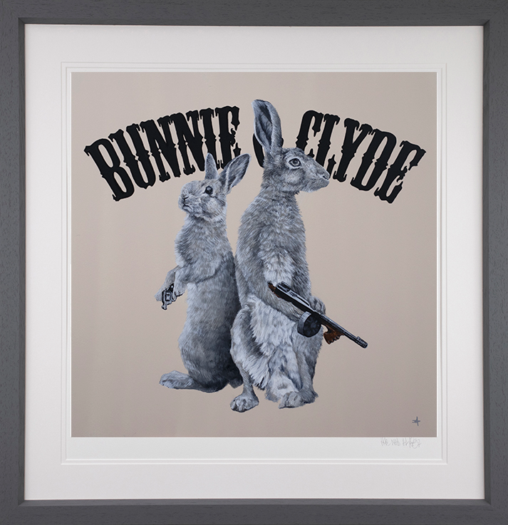 Dean Martin  - 'Bunnie & Clyde' - Framed Limited Edition Art