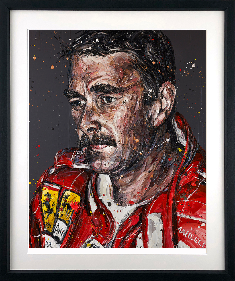 Paul Oz  ' Monaco Mansell 90' - Framed Limited Edition (Print & Canvas)