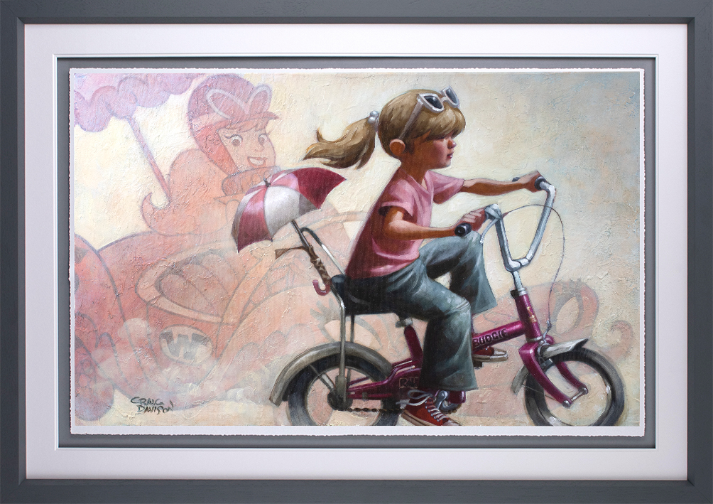 Craig Davison - ' The Glamour Girl Of The Gas Pedal ' - Framed Limited Edition Art