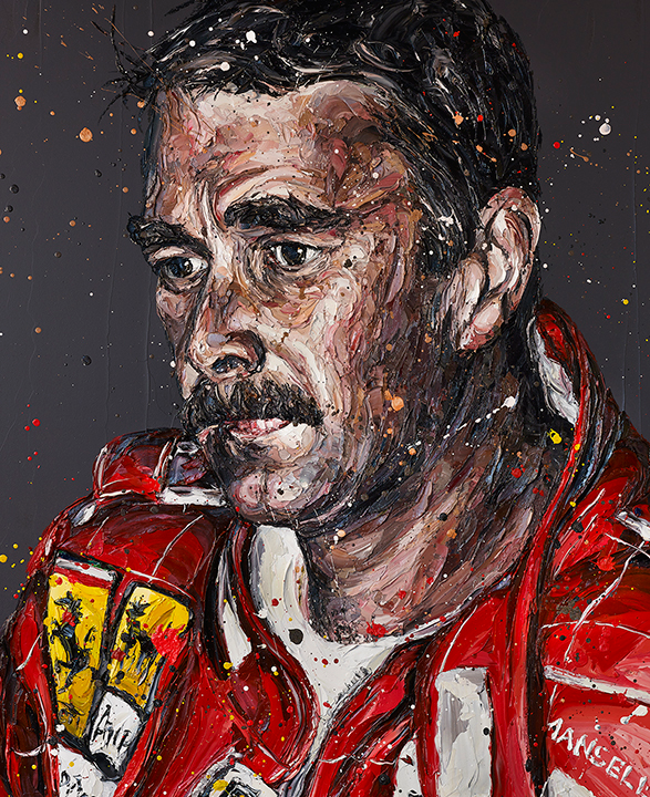 Paul Oz  ' Monaco Mansell 90' - Framed Limited Edition (Print & Canvas)