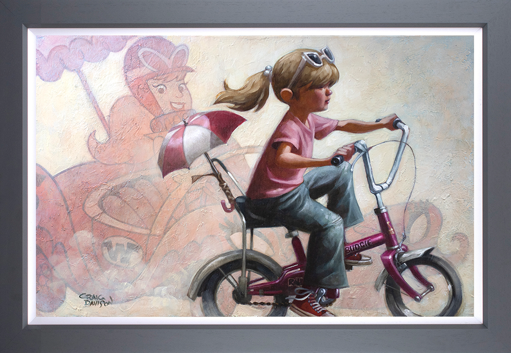 Craig Davison - ' The Glamour Girl Of The Gas Pedal ' - Framed Limited Edition Art