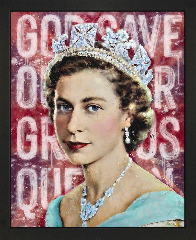 Monica Vincent - 'Our Gracious Queen' - Framed Original Artwork