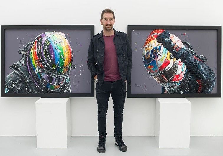 Paul Oz  'Max Dutch GP '21" - Framed Limited Edition (Print & Canvas)