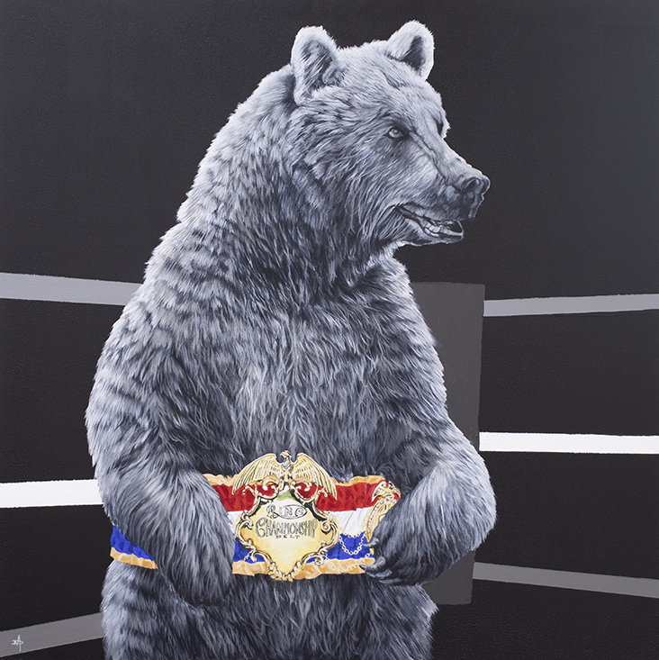 Dean Martin - 'Tyson Furry Ring Belt' - Framed Original art
