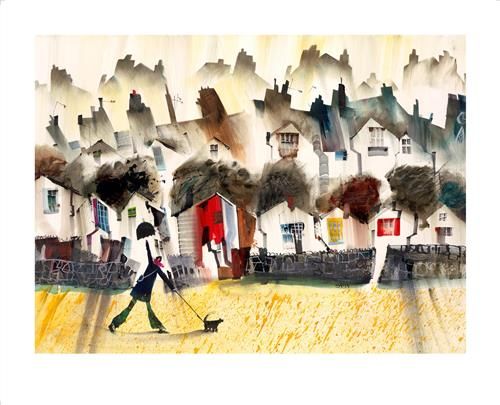 Sue Howells RWS - 'April Showers' - Framed Limited Edition Art