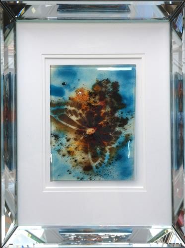 Amanda Jones - 'Turqoise Butterfly' - Framed Original Art