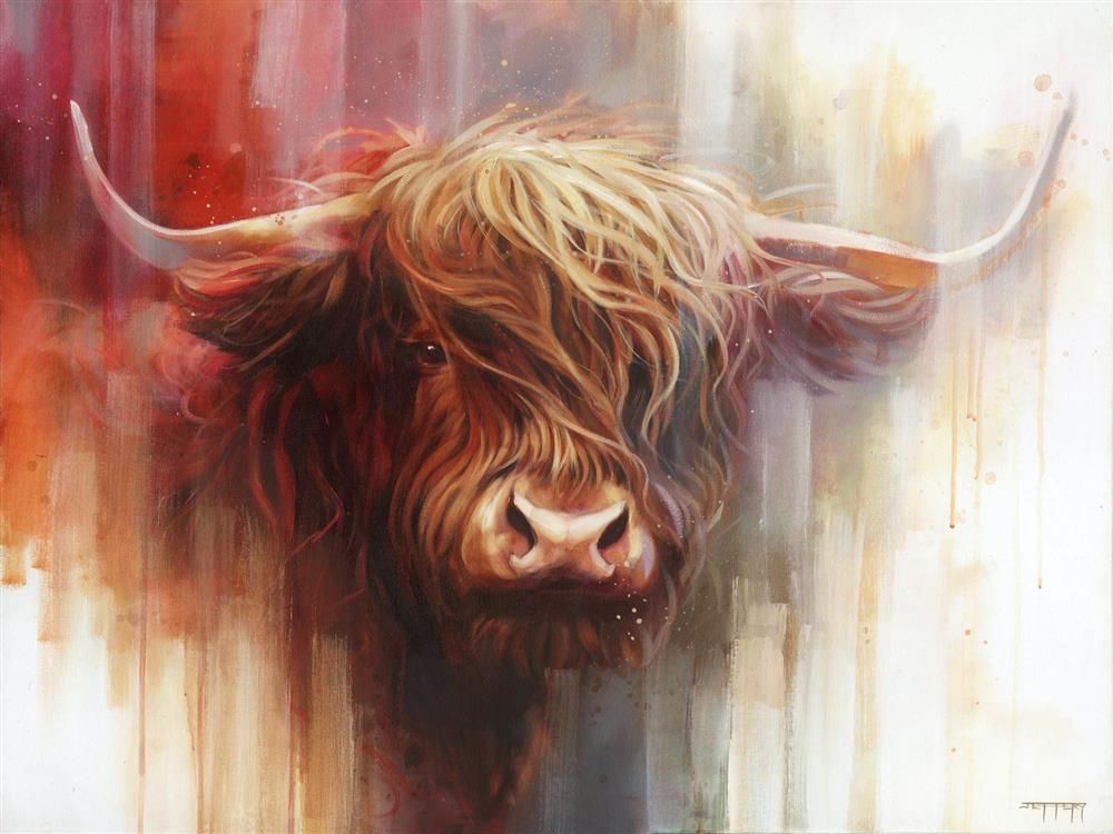 Ben Jeffery - 'Red Bull' - Framed Limited Edition Art (Canvas)