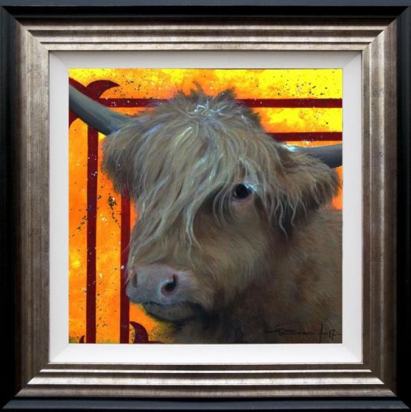 Dale Bowen - 'Trendy Bull' - Framed Original
