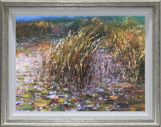 Mariusz Kaldowski - 'Lillies and Reeds' - Framed Original Art