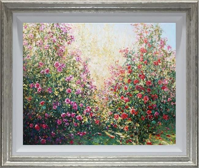 Mariusz Kaldowski - 'Pink Camellias' - Framed Original Art