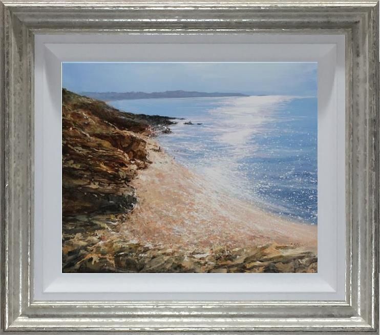Mariusz Kaldowski - 'Porthcurno Beach Cornwall' - Framed Original Art