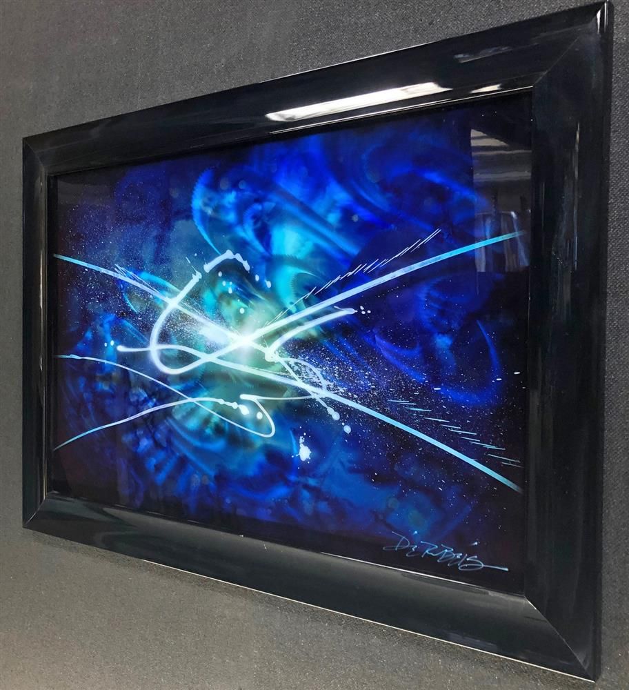 Chris DeRubeis - 'Emerald/Blue Flash 150191 Cons' - Framed Original Art