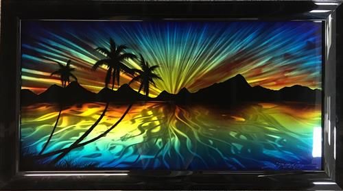 Chris DeRubeis - 'Hawaiian Sunset - 1506007' - Framed Original Art
