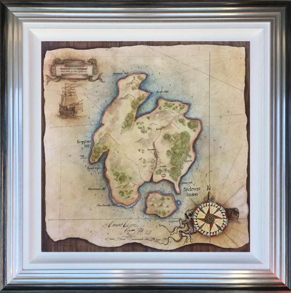Dale Bowen - 'Treasure Map' - Framed Original
