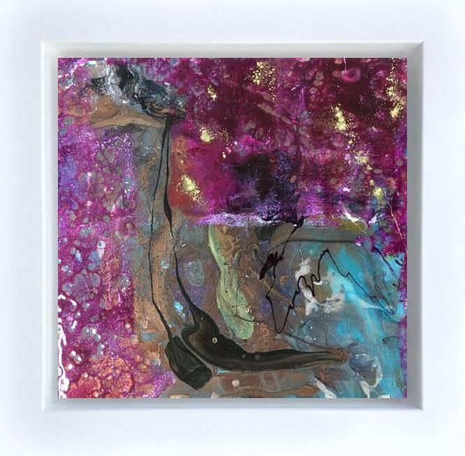 Amanda Jones - 'Purple Plunder' - Framed Original Art