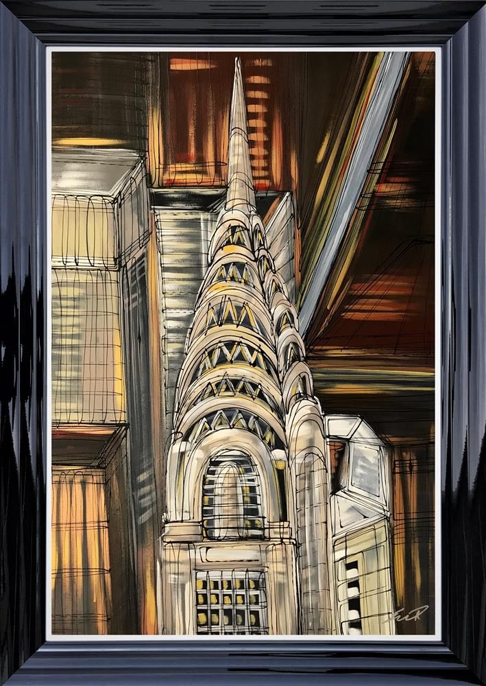 Edward Waite - 'Chrysler Heights' - Framed Original Art