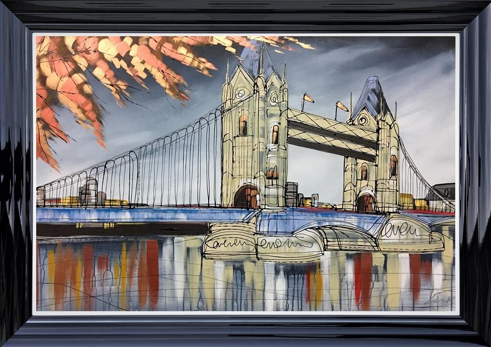 Edward Waite - 'Autumn At Tower Bridge' - Framed Original Art