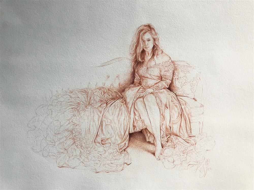 Kay Boyce - 'The Gown' - Framed Original Art