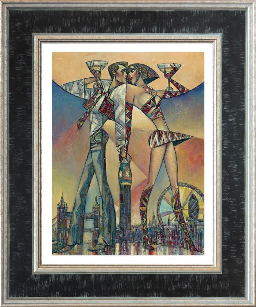 Andrei Protsouk - 'Big Ben Champagne (Small)' - Framed Limited Edition Art