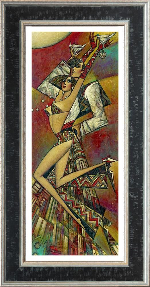 Andrei Protsouk - 'Uptown Martini (Large)' - Framed Limited Edition Art
