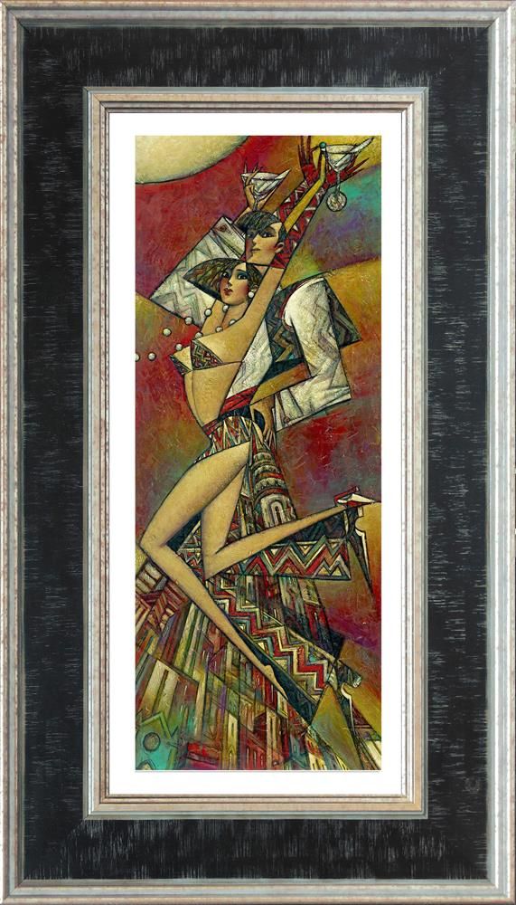 Andrei Protsouk - 'Uptown Martini (Small)' - Framed Limited Edition Art