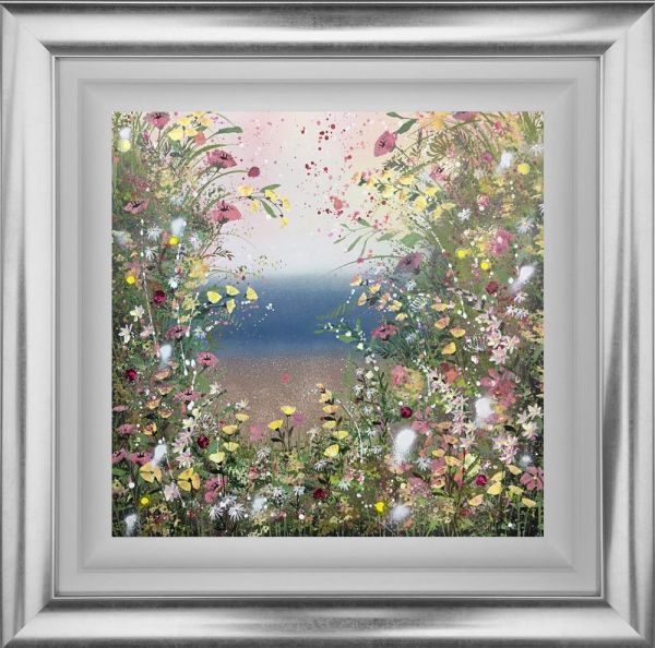 Jane Morgan - 'Beach Flower' - Framed Original Art