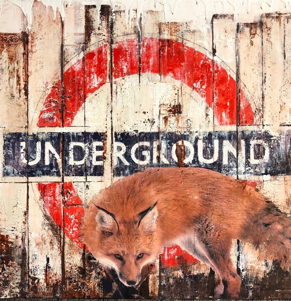 Linda Charles - 'Going Underground 3' - Framed Original Artwork