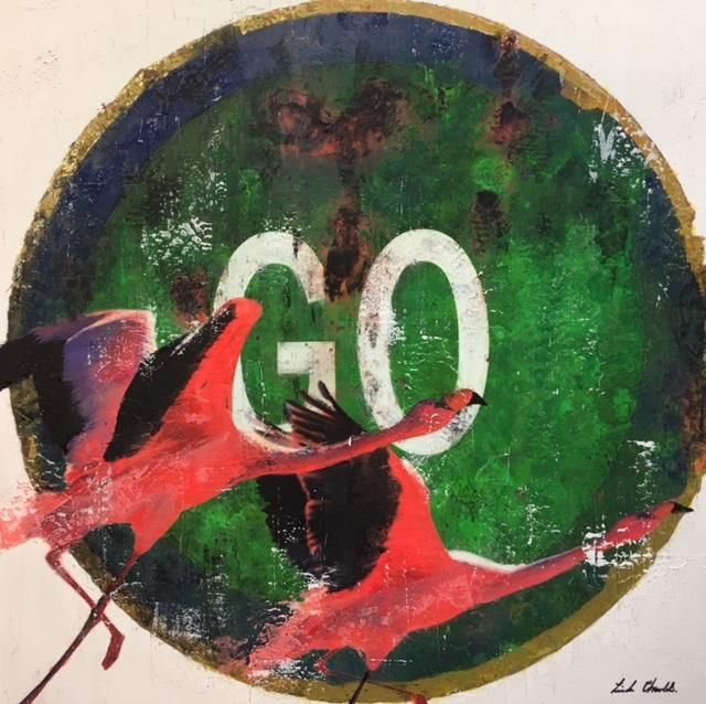 Linda Charles - 'Falmin-Go 2' - Framed Original Artwork