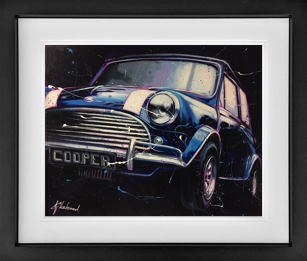 Fleetwood - ' Mini Blue Cooper' - Framed Original Art