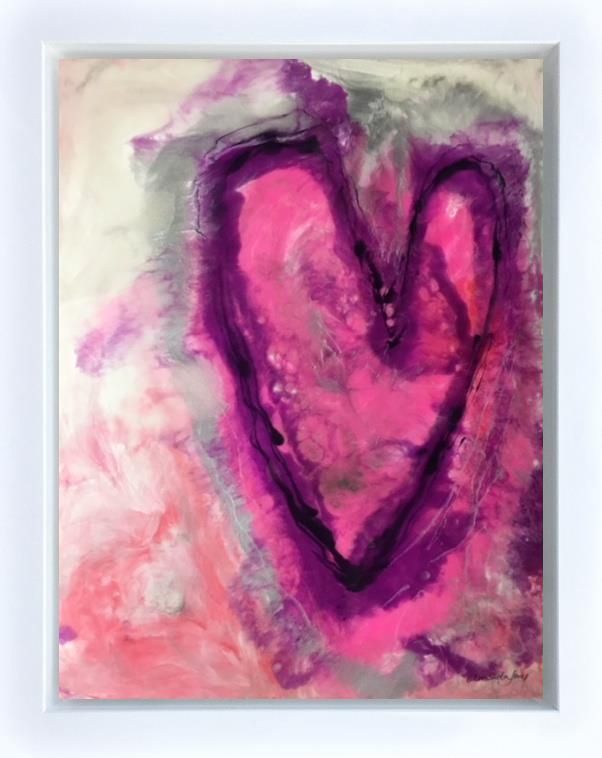Amanda Jones - 'Pink Passion' - Framed Original Art