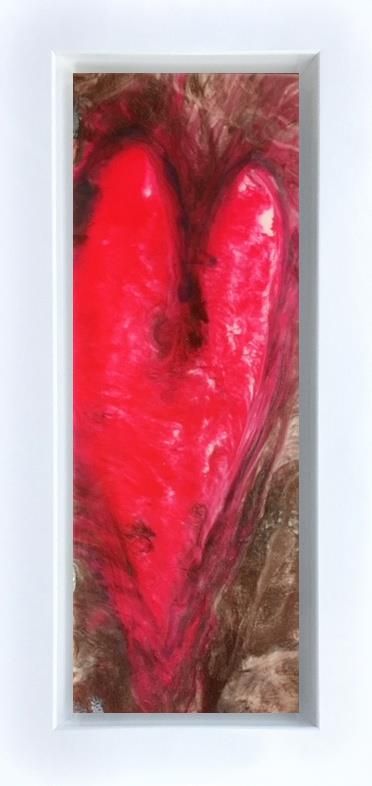 Amanda Jones - 'Long Red Love'- Framed Original Art