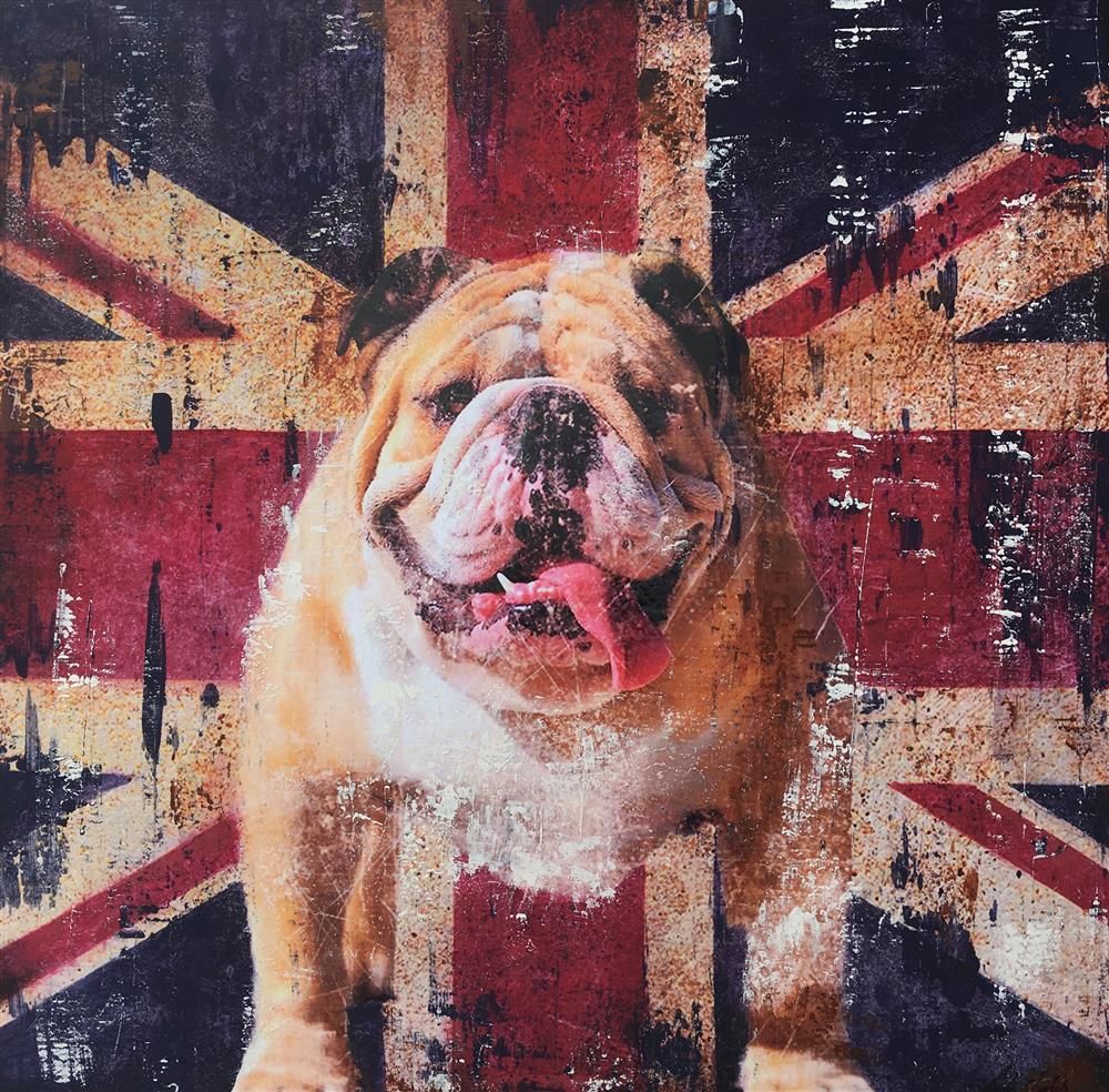 Linda Charles - 'That Bulldog Spirit' - Framed Original Artwork