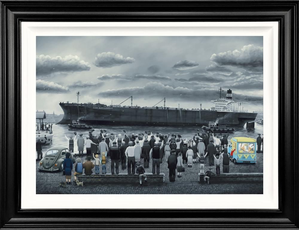 Leigh Lambert - 'Off She Goes - Canvas Deluxe' - Framed Limited Edition Art