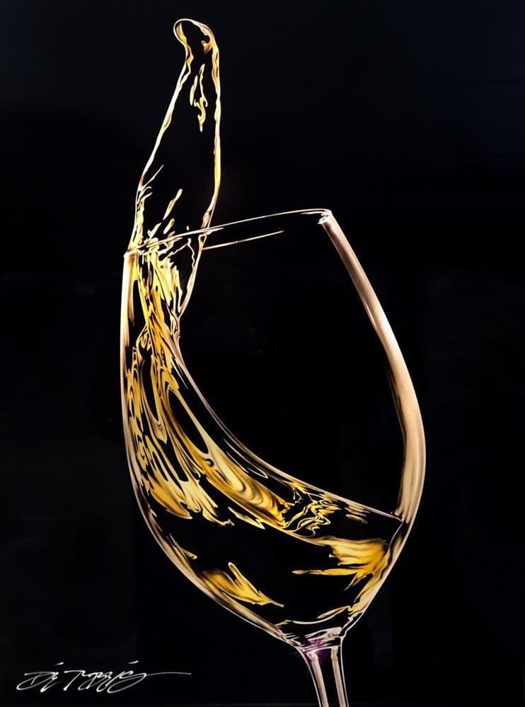 Chris DeRubeis - 'White Wine - 1902456' - Framed Original Art
