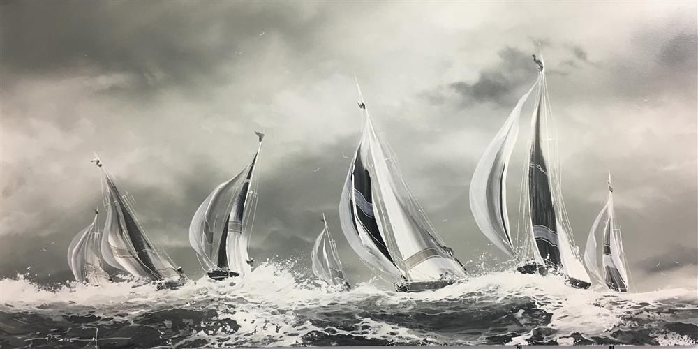 Dale Bowen - 'Coastline Race' - Framed Original Art
