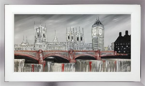 Edward Waite - 'Silver Dreams At Parliament' - Framed Original Art