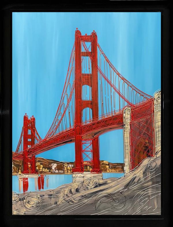 Edward Waite - 'Golden Gate Blues' - Framed Original Art